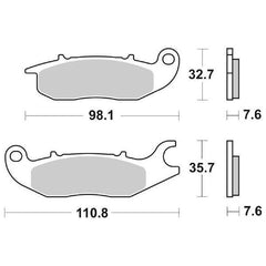 Pastiglie Freno Anteriori CP. PAST. FRENO  HF HONDA CBR 125R per HONDA MSX 125 (Grom) 2014-2022