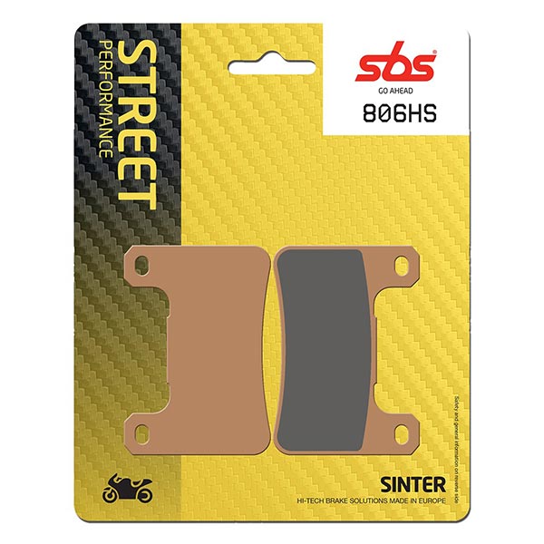 Pastiglie Freno Anteriori  SBS 806 HS SINTERIZZATA per KAWASAKI Z 1000 (2003->) 2010-2020