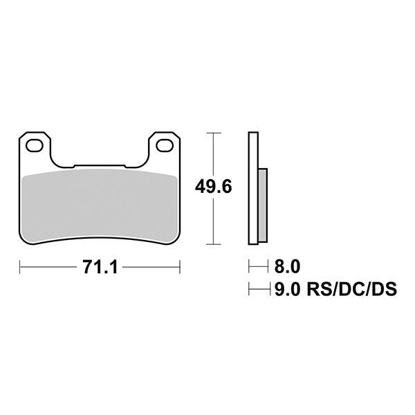 Pastiglie Freno Anteriori  SBS SP-EVO 806 SP per KAWASAKI Z 1000 (2003->) 2010-2020