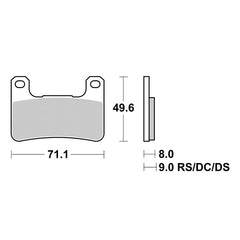 Pastiglie Freno Anteriori  SBS SP-EVO 806 SP per KAWASAKI Z 1000 (2003->) 2010-2020