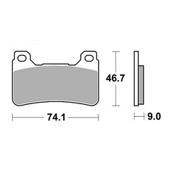 Pastiglie Freno Anteriori    per HONDA CB 1000 R 2008-2013, set per 1 disco