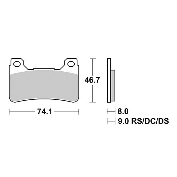 Pastiglie Freno Anteriori  SBS SP-EVO 809 SP per HONDA CB 1000 R 2008-2013