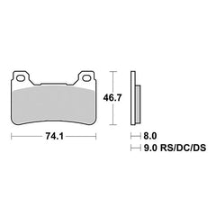 Pastiglie Freno Anteriori  SBS SP-EVO 809 SP per HONDA CB 1000 R 2008-2013