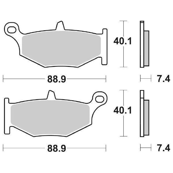 Pastiglie Freno Posteriori  SBS SUZUKI per , set per 1 disco