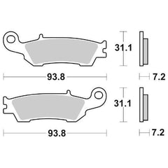 Pastiglie Freno Anteriori CP.PASTIGLIE FRENO CS YAMAHA 450YZ F 08/ per YAMAHA YZ 125 2022-2022