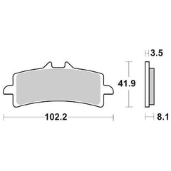 Pastiglie Freno Anteriori SBS 841 HS per APRILIA RSV4 1000 RR 2019-2021