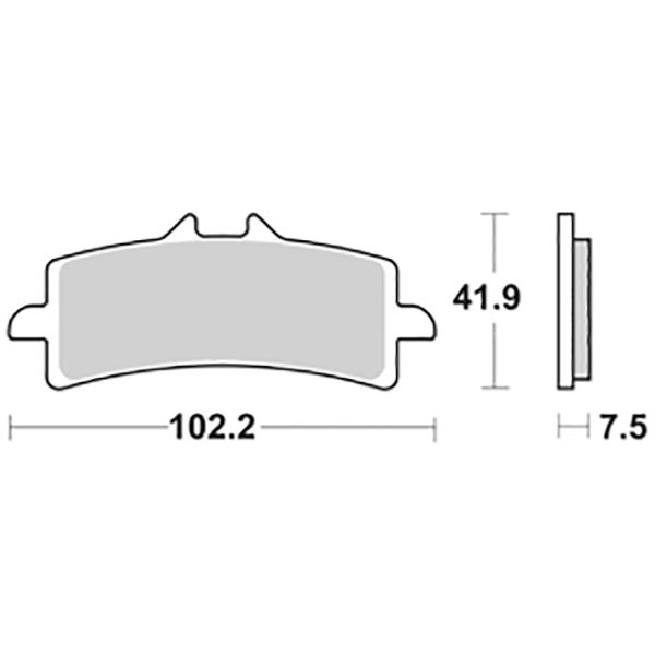 Pastiglie Freno Anteriori SBS SP-EVO 841 SP per APRILIA RSV4 1000 RR 2019-2021