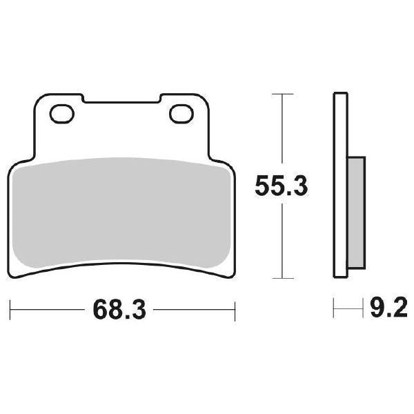 Pastiglie Freno Anteriori CP.PAST.  HF APRILIA 125RS/750SHIVER per APRILIA RS 125 2006-2013