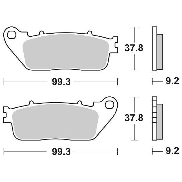 Pastiglie Freno Posteriori  SBS HONDA CB1000R 08/ per HONDA CB 1000 R 2018-2023, set per 1 disco