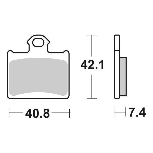 Pastiglie Freno Posteriori  SBS RSI KTM per GAS GAS MC 85 19/16 2021-2022, set per 1 disco