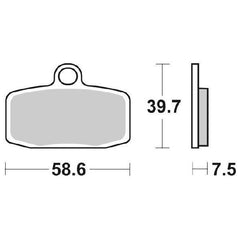 Pastiglie Freno Anteriori CP. PASTIGLIE RSI KTM per GAS GAS MC 85 19/16 2021-2022