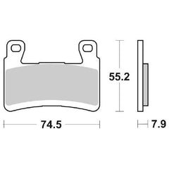 Pastiglie Freno Anteriori CP.PAST.FRENO HS KAWASAKI ZX636 NINJA 13 per KAWASAKI ZX-6R (600/636) 2013-2021