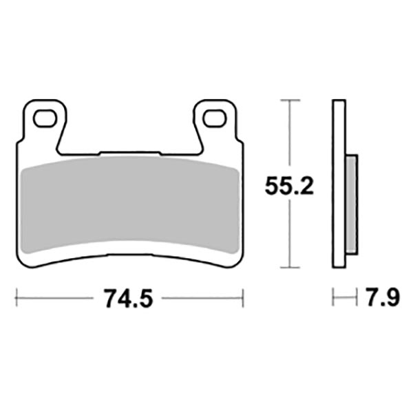 Pastiglie Freno Anteriori CP.PAST.FRENO SP KAWASAKI per KAWASAKI ZX-6R (600/636) 2013-2021