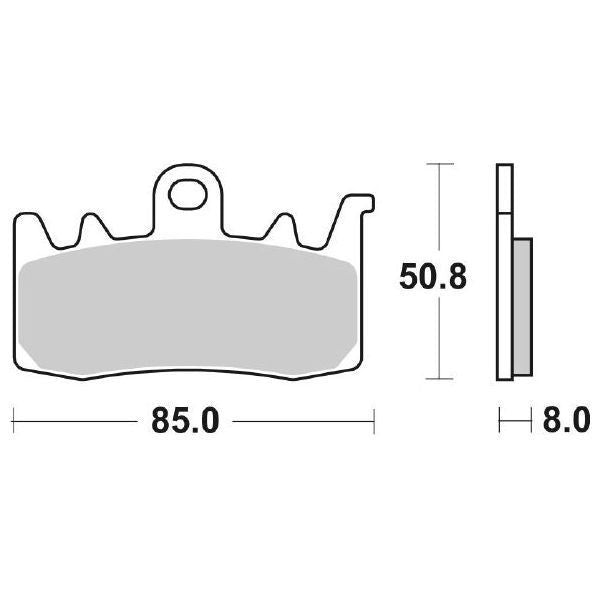 Pastiglie Freno Anteriori SBS 900 HS per APRILIA Caponord 1200 2013-2016