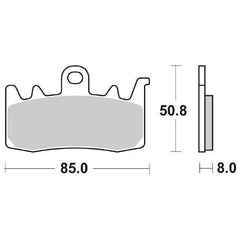 Pastiglie Freno Anteriori SBS 900 HS per APRILIA Caponord 1200 2013-2016