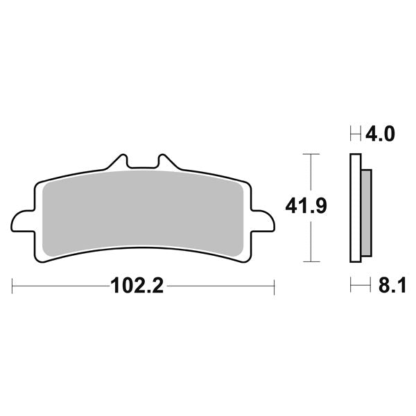 Pastiglie Freno Anteriori CP.PAST.FRENO HS HONDA 1000 CBR RR SP 14 per BMW HP2 Sport 2009-2011