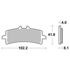 Pastiglie Freno Anteriori CP.PAST.FRENO HS HONDA 1000 CBR RR SP 14 per BMW HP2 Sport 2009-2011