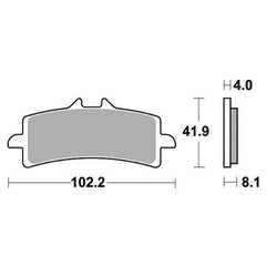 Pastiglie Freno Anteriori    per HONDA CBR 1000 RR SP / SP2 2017-2019, set per 1 disco