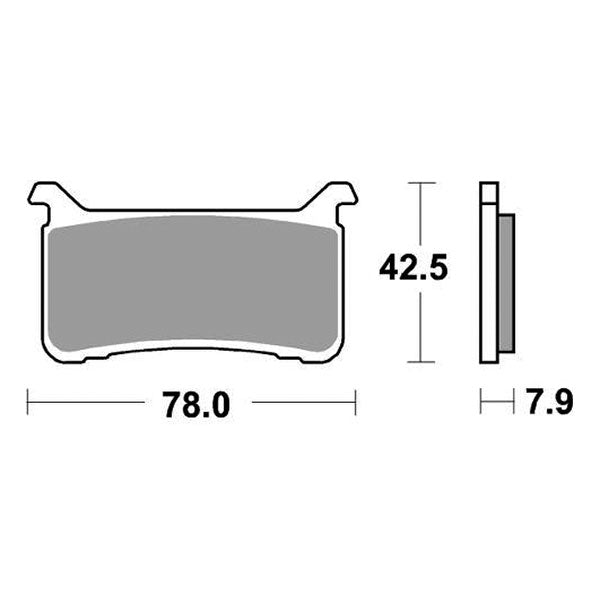 Pastiglie Freno Anteriori  per HONDA CB 1000 R 2008-2023