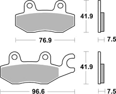 Pastiglie Freno Anteriori    per KAWASAKI Ninja 400 2018-2023, set per 1 disco