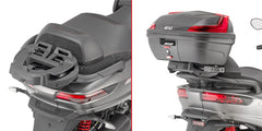 GIVI Attacco posteriore specifico per bauletto MONOKEY® o MONOLOCK® SR5613 per PIAGGIO 350/500 MP3  