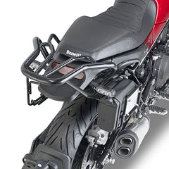 GIVI Attacco posteriore specifico per bauletto MONOKEY® o MONOLOCK® nero lucido SR8704 per BENELLI LEONCINO 500 -2017 