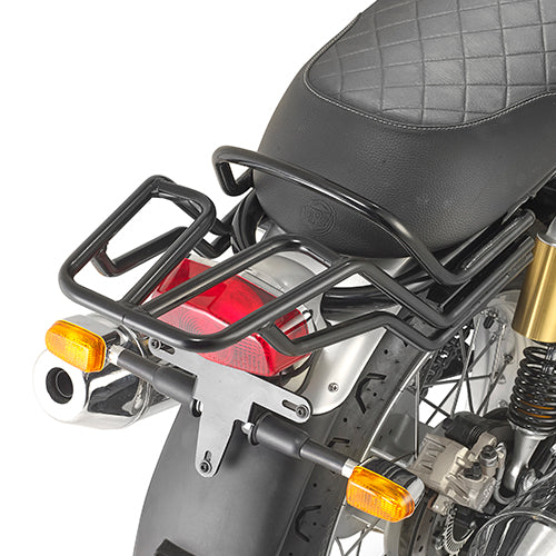 GIVI Attacco posteriore specifico per bauletto MONOLOCK®, nero lucido SR9051 per ROYAL ENFIELD INTERCEPTOR 65 