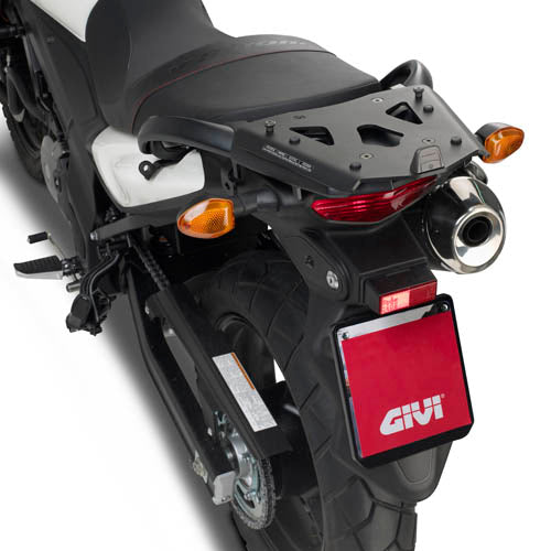 GIVI Attacco posteriore in alluminio specifico per bauletto MONOKEY®, nero SRA3101 per SUZUKI DL650 V- STROM L2