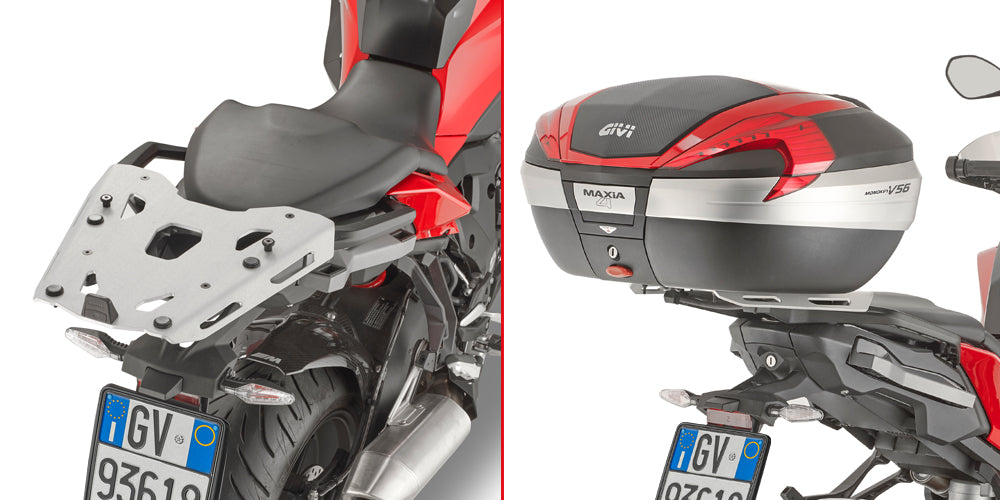 GIVI Attacco posteriore in alluminio anodizzato specifico per bauletto MONOKEY® SRA5138 per BMW S 1000 XR -2020