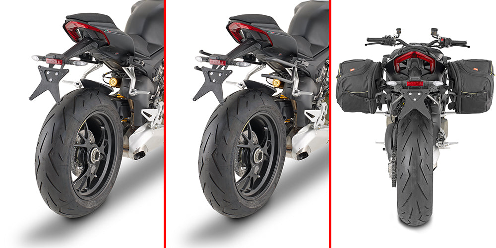 GIVI Telaietti specifici REMOVE-X a sgancio rapido per borse soffici laterali per Ducati Streetfighter V4