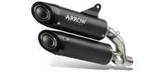ARROW Terminali Round-Sil carbonio omologati (Dx+ Sx) per Yamaha MT-03 2005-2014