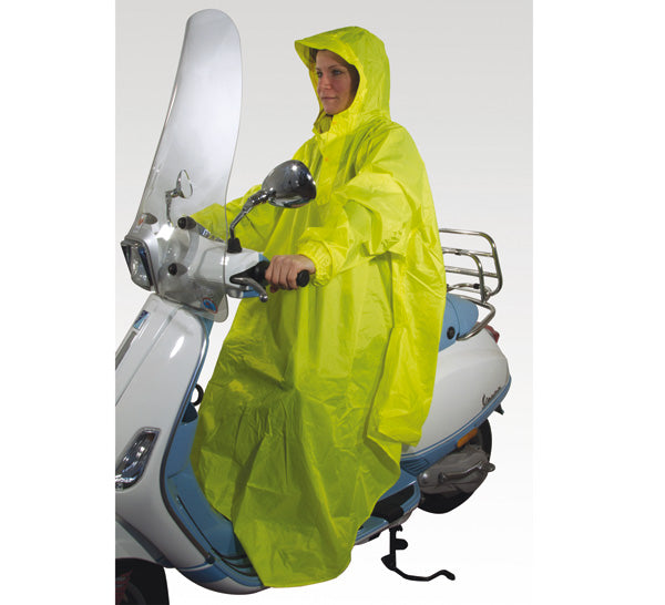 ISOTTA poncho impermeabile giallo fosforescente