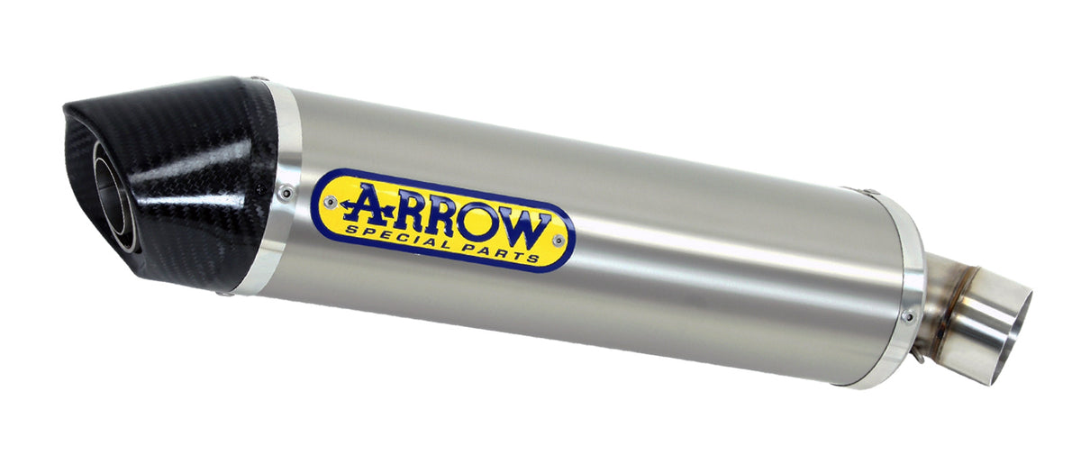 ARROW Terminale Indy Race alluminio Dark" con fondello carby" per Husqvarna Svartpilen / Vitpilen 125 2021-2023