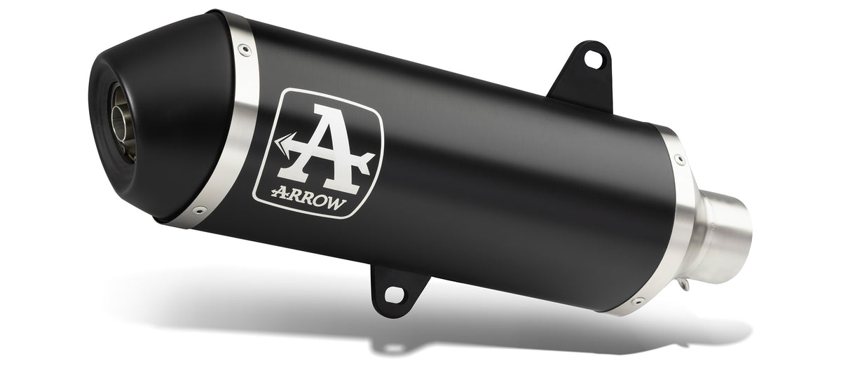 ARROW Kit completo Urban  alluminio Dark" con fondello "Dark"" per Piaggio VESPA GTS 125i.e. 2021-2023