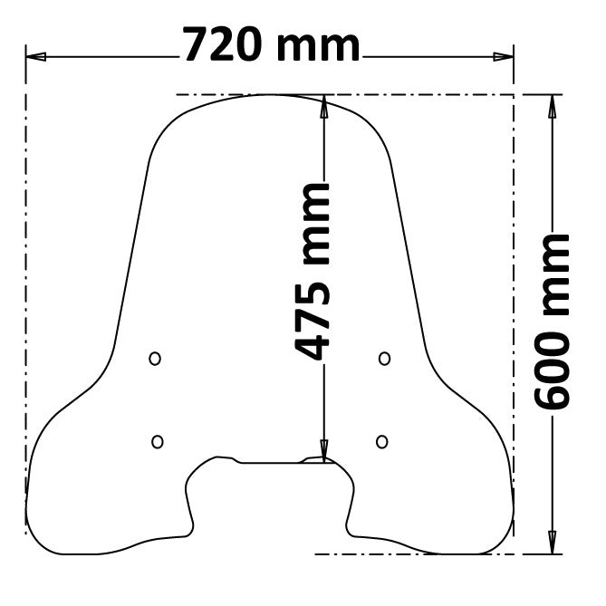 ISOTTA PARABREZZA CLASSIC PER PIAGGIO BEVERLY 300-400 HPE