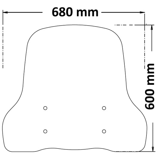ISOTTA Parabrezza per NIU UQI GT 2020 - 2022 672