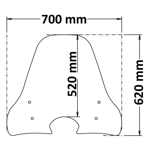 ISOTTA PARABREZZA CLASSIC per HONDA SH MODE 125 669