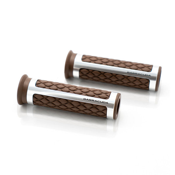 BARRACUDA MANOPOLE CLASSIC MARRONE ARGENTO UNIVERSALI 120mm MOTO