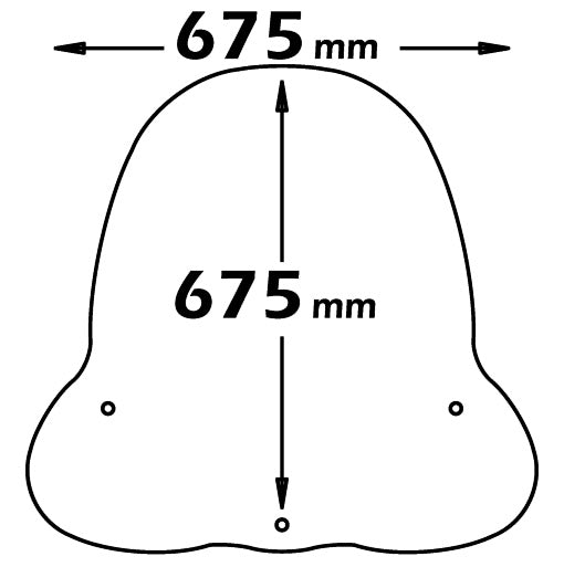 ISOTTA Parabrezza media protezione per HONDA @125 2003-2004 / 150   2000-2006 510