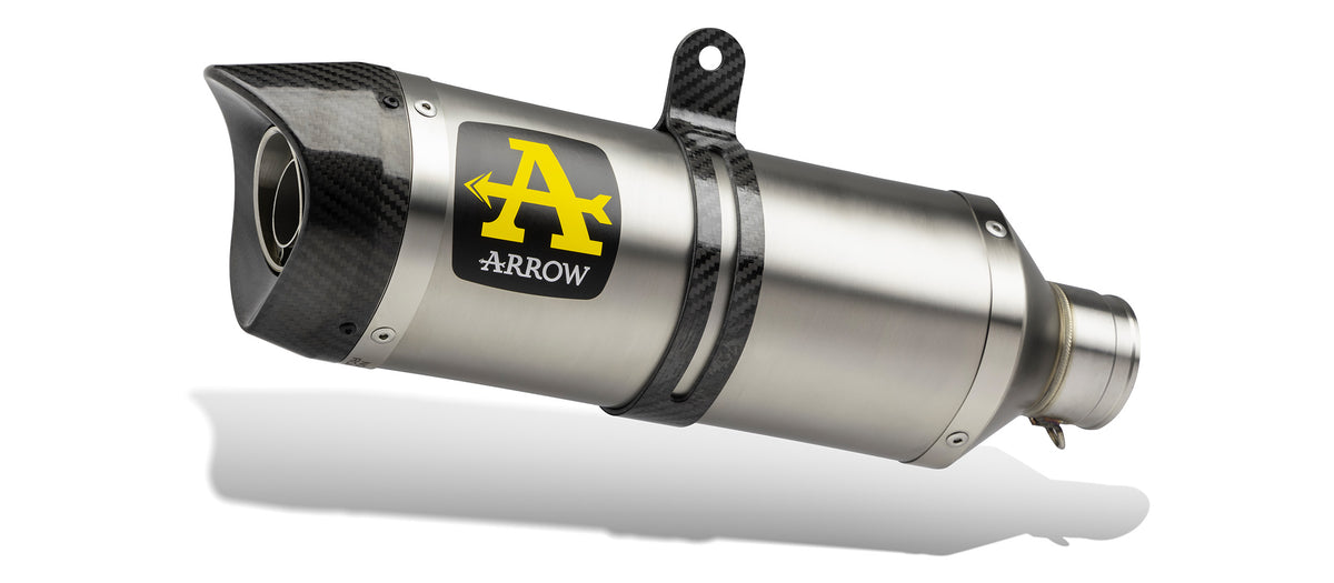 ARROW Terminale Thunder carbonio con fondello carby per Kawasaki Z 900 2020-2023