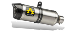 ARROW Terminali Thunder Approved Titanio (Dx+Sx) con fondello carby - versione corta per Ducati Hypermotard 796 2009-2012