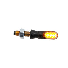 LIGHTECH COPPIA INDICATORI FRECCE LED FRE928NER UNIVERSALI OMOLOGATE MOTO