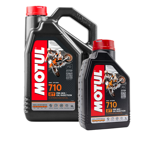 MOTUL 710 2T 4L and 1L 100% synthetic 2-stroke blend oil – FutureMoto  Ricambi