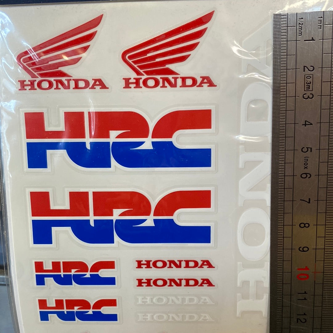 Kit Adesivi Honda HRC ufficiali, 16 stickers