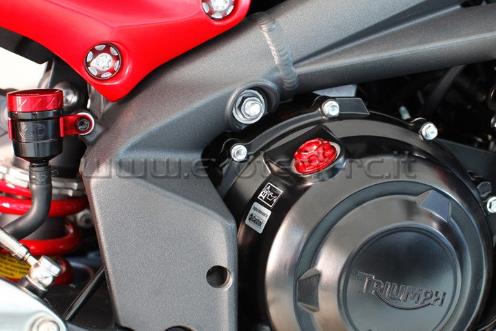 EVOTECH OIL CAP ERGAL HONDA DUCATI KAWASAKI TRIUMPH YAMAHA M20x2,5 RED