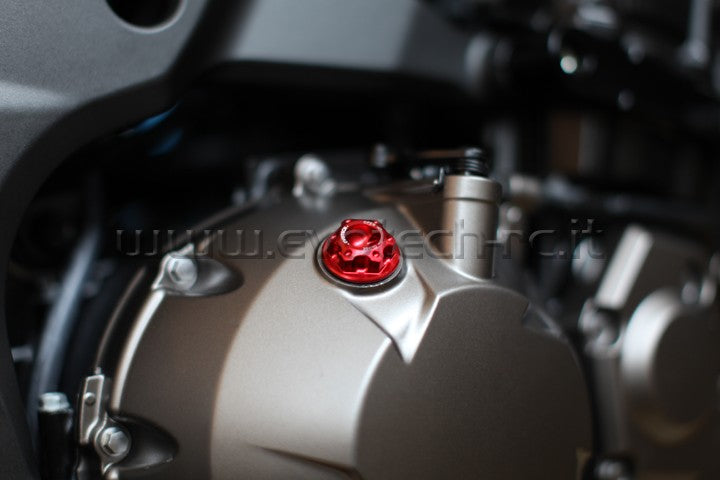 EVOTECH OIL CAP ERGAL HONDA DUCATI KAWASAKI TRIUMPH YAMAHA M20x2,5 RED