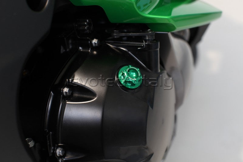 EVOTECH OIL CAP ERGAL HONDA DUCATI KAWASAKI TRIUMPH YAMAHA M20x2,5 GREEN