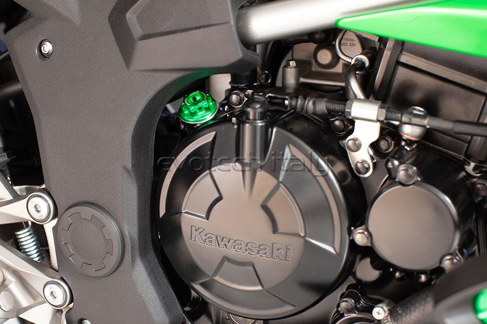 EVOTECH OIL CAP ERGAL HONDA DUCATI KAWASAKI TRIUMPH YAMAHA M20x2,5 GREEN