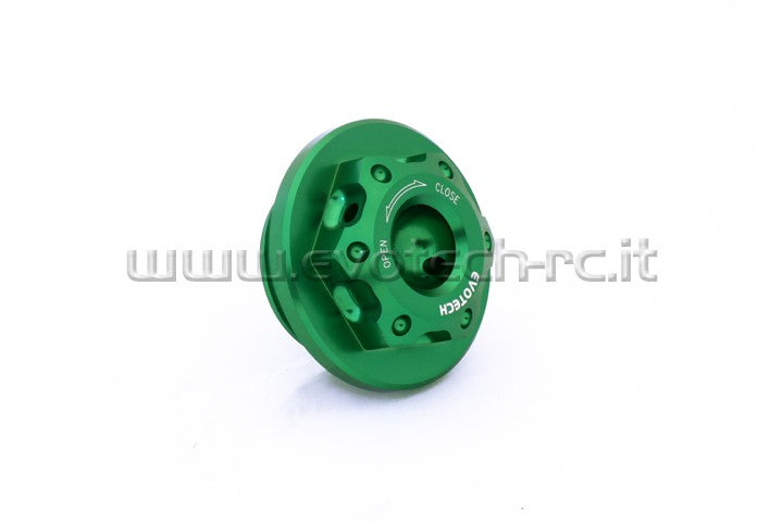 EVOTECH ERGAL OIL CAP KAWASAKI ZX10 R NINJA 636 Z 300 M30 x 1,5 GREEN