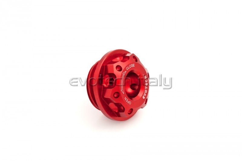 EVOTECH OIL CAP ERGAL YAMAHA MT07 R6 MT10 XSR700 R3 M26x3 RED